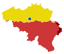 Carte des Régions et Communautés