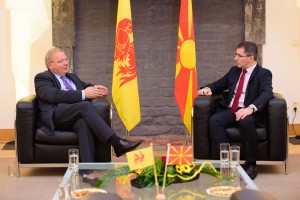 MM. le Président Antoine et l’Ambassadeur Elenovski
