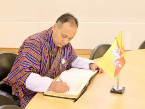 Accueil de S.E. M. l’Ambassadeur du Bhoutan