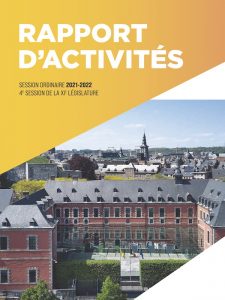 Publication du rapport d’activités du Parlement de Wallonie