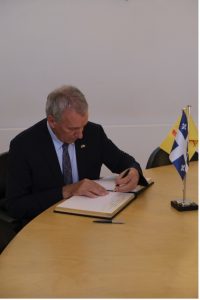 Visite de M. André Lamontagne, Ministre de l’Agriculture, des Pêcheries et de l’Alimentation du Québec