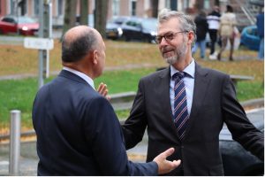 Le Président Borsus et le Vice-président de Groot